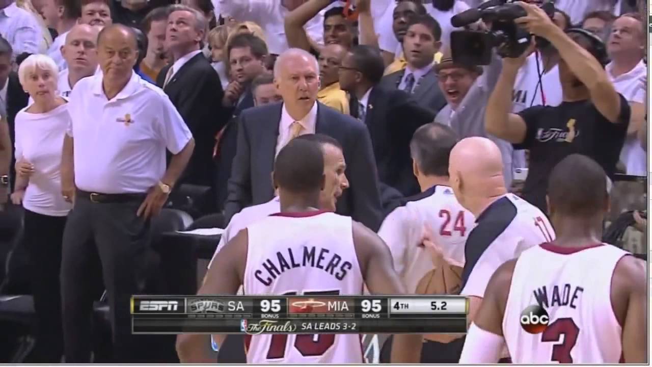 Ray allen last second shot game 6 playoffs - YouTube