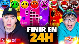 ON FINIT TOUS les Niveaux de Geometry Dash en 24H !!!