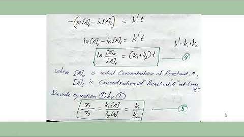 Kinetics of consecutive and parallel reaction
