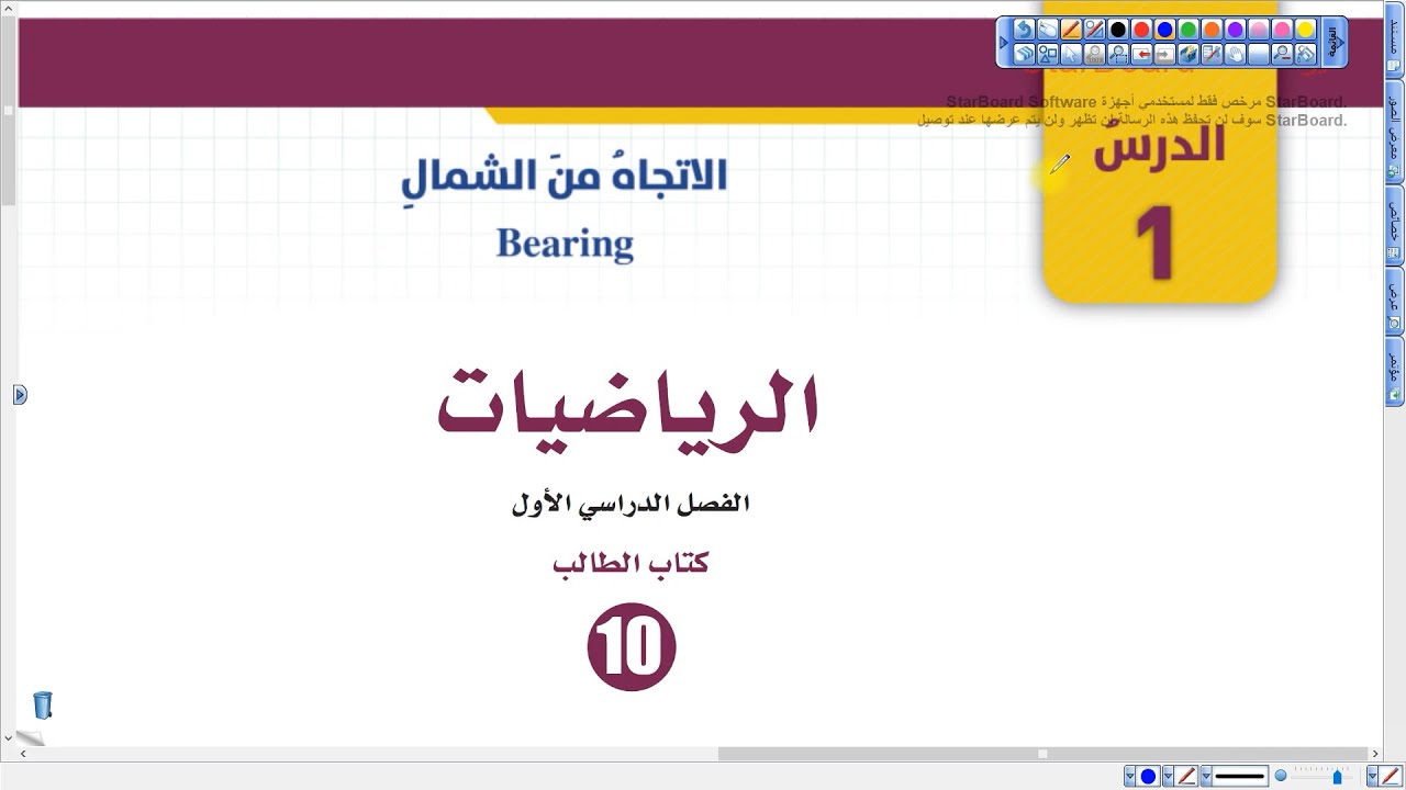 يكون اتجاه الشمال الموضح الخارطة منطبقاً على اتجاه الشمال في الطبيعة