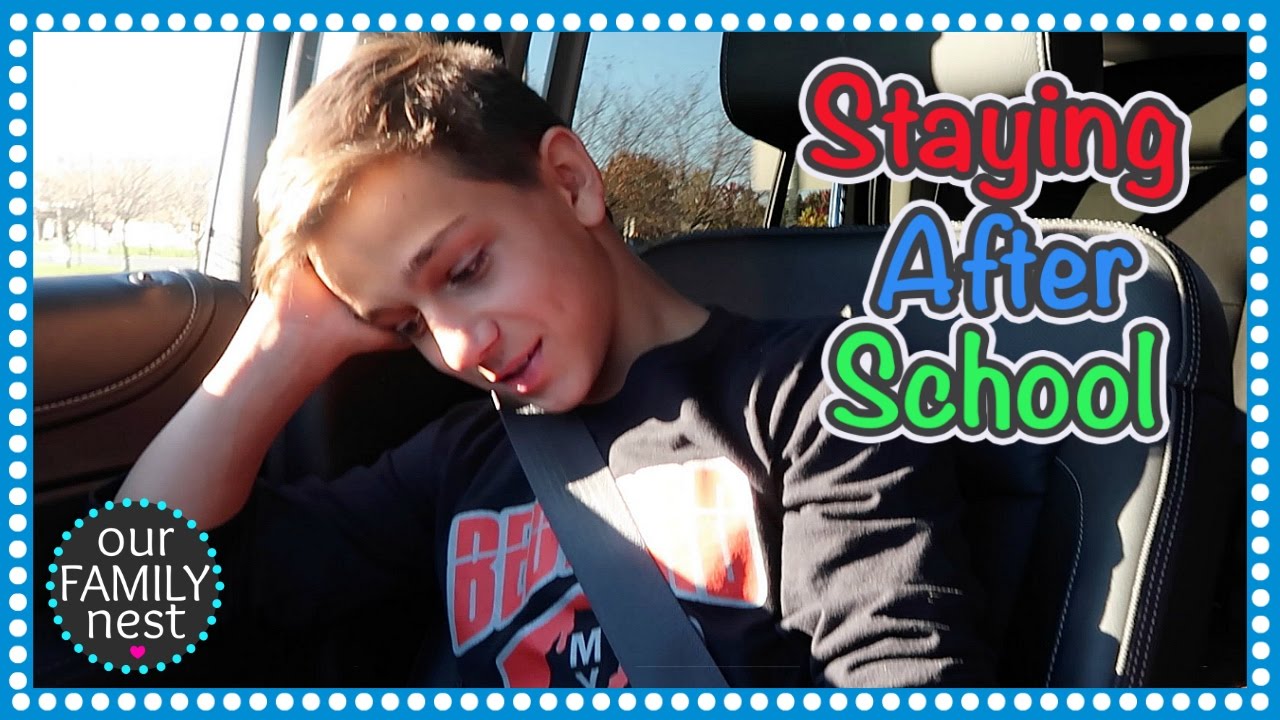 HE HAD TO STAY AFTER SCHOOL!