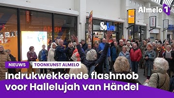 Toonkunst Almelo houdt flashmob in winkelgalerij