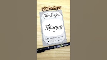 Thomas #calligraphy #satisfying #lettering #handwriting #namecalligraphy #moderncalligraphy