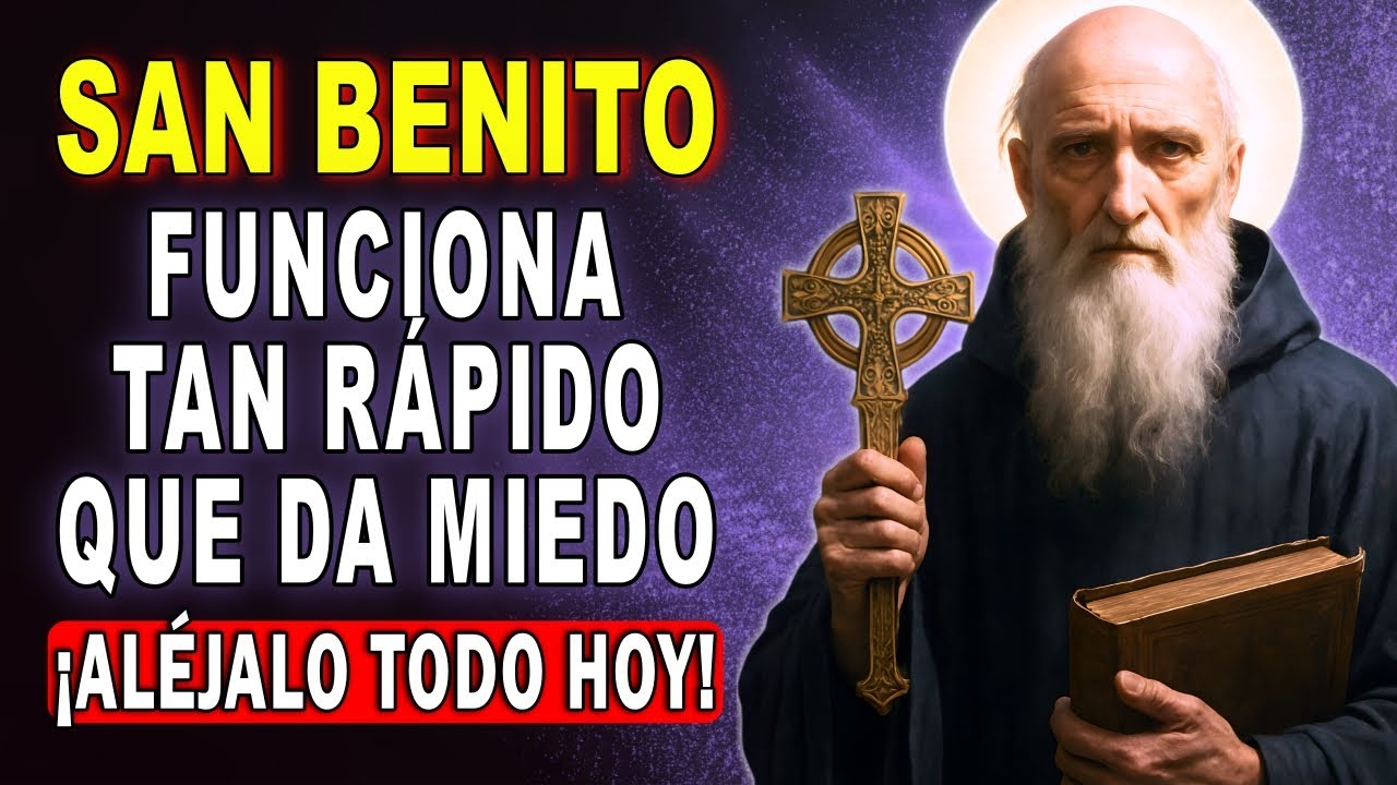 ORACION a SAN BENITO ✝️ para ALEJAR MALAS PERSONAS, ENVIDIAS, HECHICERIAS y TRAICIONES 🙏