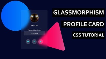 Glassmorphism Profile Card With Hover Effect | Glassmorphism CSS UI Design |