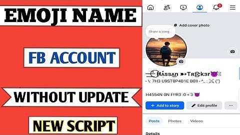 How To Create Unique Emoji 👿 Name Fb Account Without Update New Working Script Method 2025
