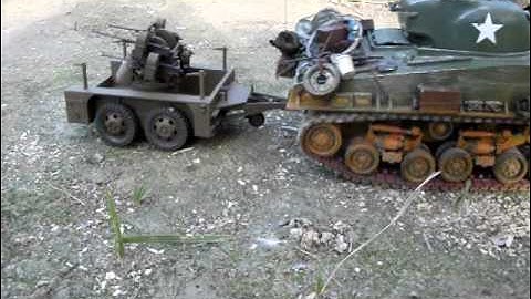 M 17 2-TON TRAILER WHIT M45 QUAD MOUNTED