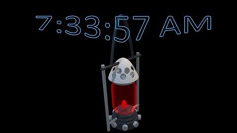 MatsClock 120110b - Free PowerPoint Digital Clock PPT Timer 3D Hurricane Lamp