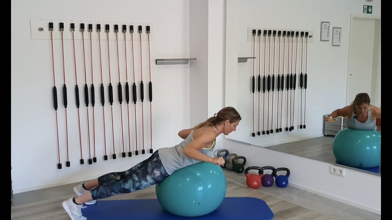 Pezziball-Workout Teil 2 für eine stabile Körpermitte (Coretraining)
