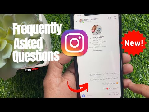 Instagram Frequently Asked