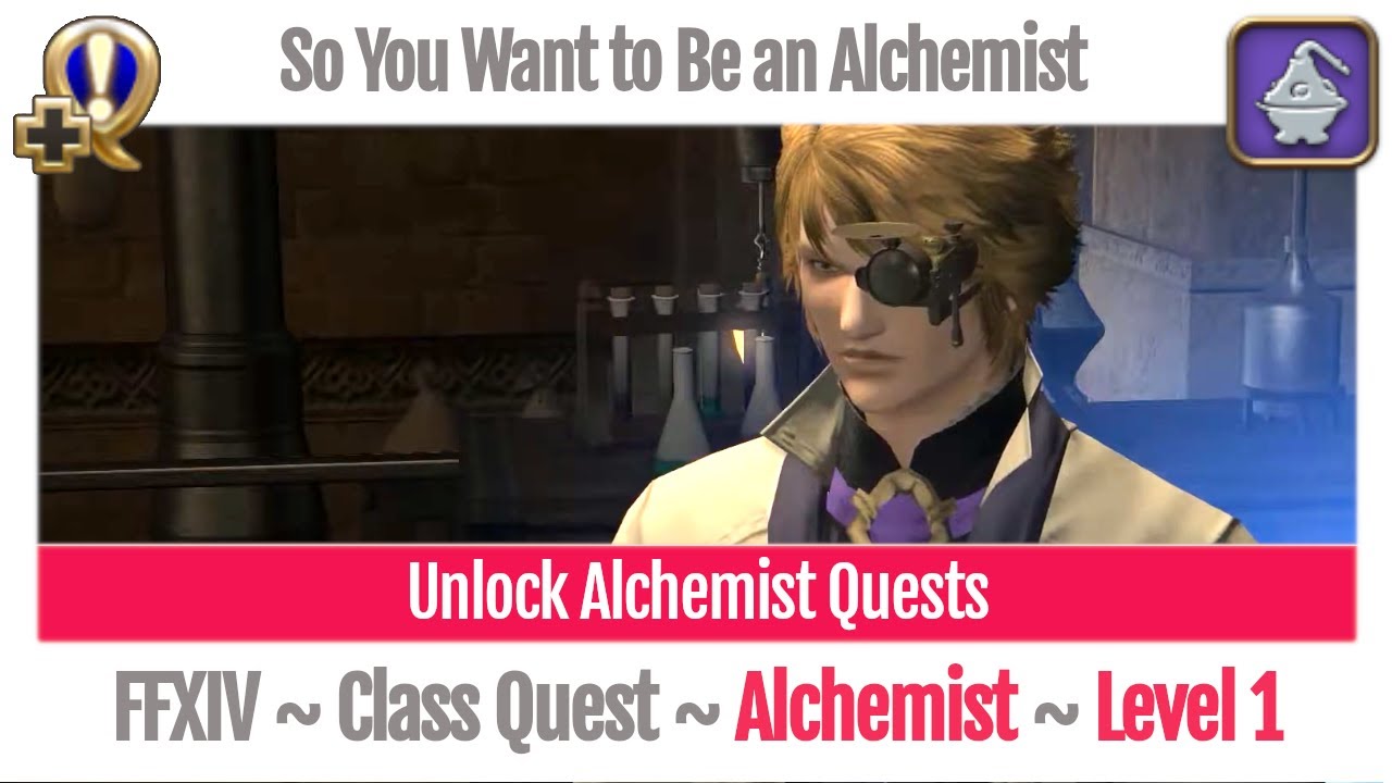 Ffxiv Alchemist Class Quest Level 25 Practical Alchemy A Realm Reborn Youtube