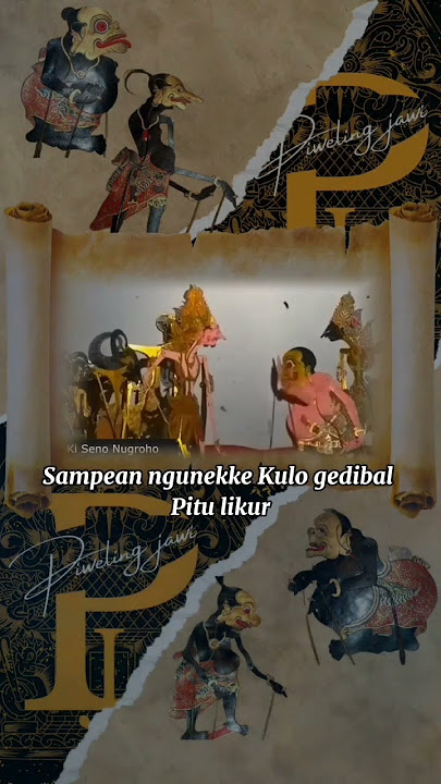 pewelingjawi pitutur Bagong ngajeni warang wong lio #motivasijawa #wayang  #katakatajawa #shorts