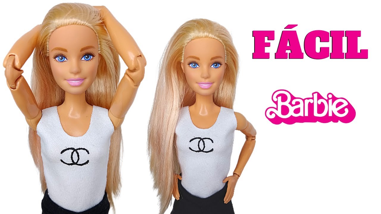 Como Fazer Roupa Para Barbie Fácil, Blusa e Saia Para Boneca Fácil de Fazer