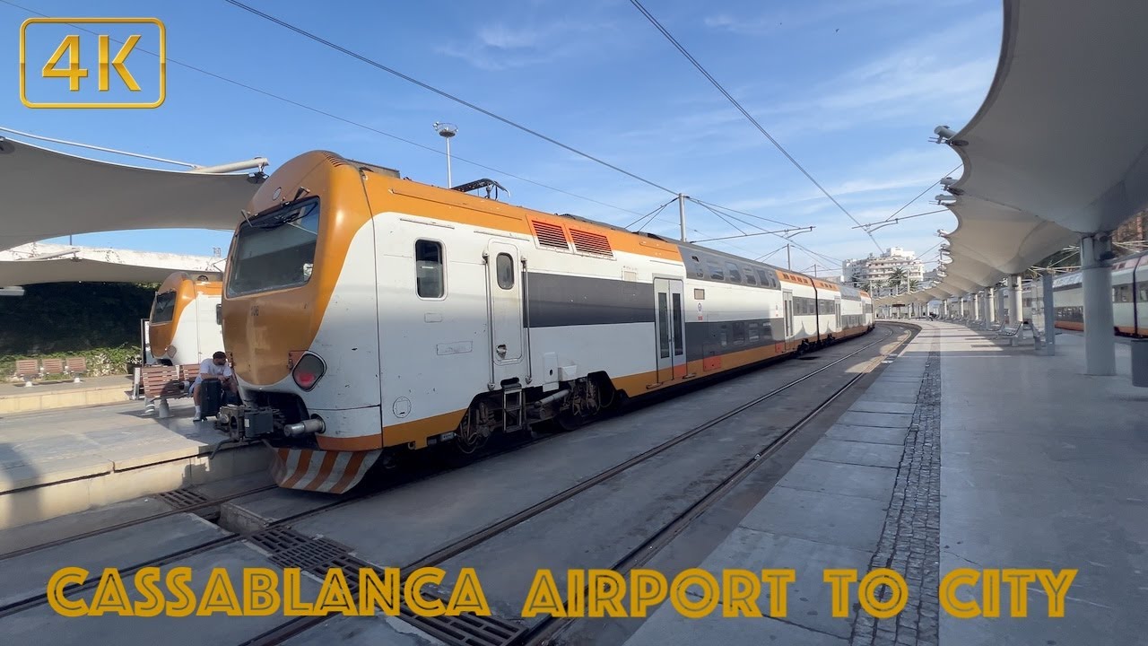 Casablanca Airport to City Centre Full Train Journey!