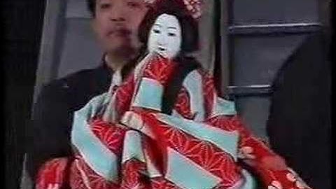 Japanese Bunraku puppets