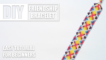 Colorful X Lines Dots Macrame Friendship Bracelets | Easy Tutorial for Beginner