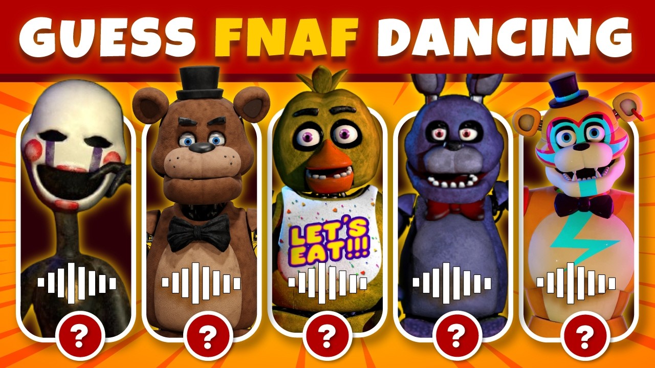 Сможете ли вы угадать персонажа из FNAF по его забавному танцу? 💃 Викторина по FNAF! 🕰️