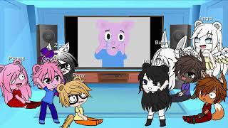 |Gacha Club|  Piggy characters react to Piggy Memes Part 6 |Gacha Life| // Secret Ending! //