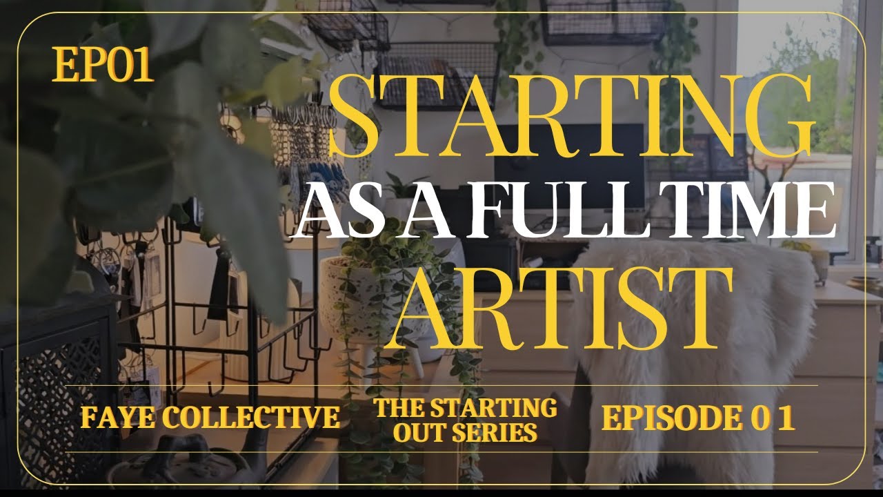 The Beginning of My Art Business Journey | Studio Vlog Ep.1 - YouTube