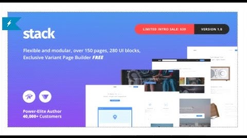 Stack - Multi-Purpose WordPress Theme with Variant Page Builder | Themeforest Download