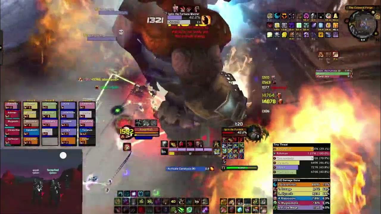 Gravemindx 1 Ignis the Furnace Master Ulduar WOTLK Feral Druid