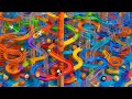 Marble Run Race ASMR Rollercoaster Silent Spheres Meditation