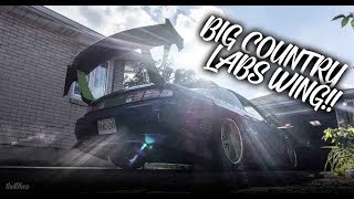 BIG COUNTRY LABS WING ON DANS S14!!