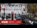 Беларус: Умуммиллий иш ташлаш, намойишчиларга шовқинли гранаталар отилди - BBC News O'zbek