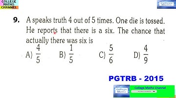 #pgtrbmaths#Question9#probabilityandstatistics#tntrbmaths#ugtrbmaths#TNSETMATHS#TNSETexam#CSIRMATHS