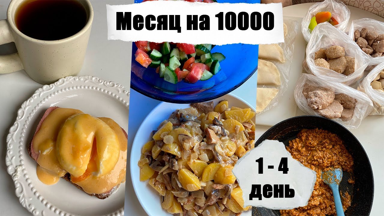 Месяц на 10000₽. День 1 - 2 - 3 - 4. Заготовки в морозилку из 2 кг фарша. Простые рецепты.