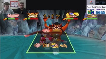 Lets play Crash Bash - part 4  Gem & Crystal Hunting !