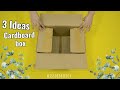 🤯Rarely discard boxes, they&#39;re surprisingly versatile. These 3 DIY cardboard projects are amazing! ✨
