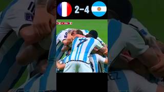 France vs Argentina (2-4)🥵😱🔥✨#football #messi #shorts #fifa #goals #shortvideo