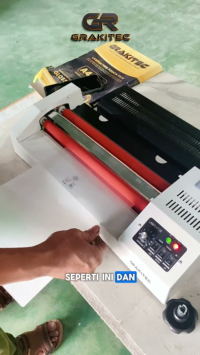 Cara Mensetting Mesin Laminating A3 330mm 330A   Handle