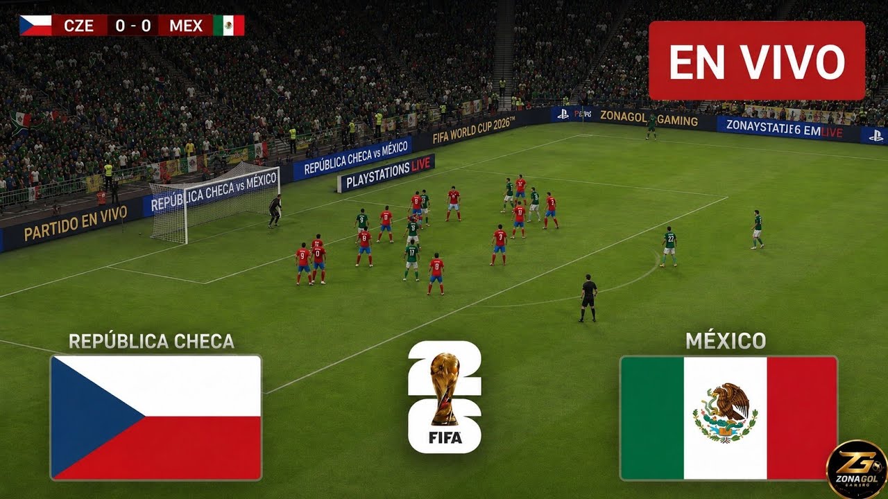 República Checa vs México 🛑EN VIVO Mundial2026  |Simulación Realista PES2021| #mexico