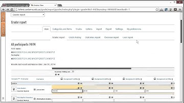 Moodle gradebook enhancement showing change history report