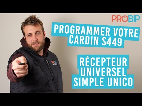 Comment programmer votre télécommande CARDIN S449 sur un récepteur SIMPLE UNICO?