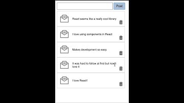 Simple comment React application