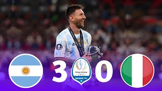الأرجنتين ~ إيطاليا 3-0 نهائي كأس فيناليسما 2022 وجنون عصام الشوالي جودة عالية 1080p نار نار 🔥🔥