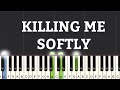 Killing me softly  piano tutorial  medium