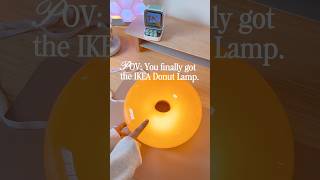 This viral ikea lamp is actually worth it… 🍩💡☁️ #homedecor #ikealamp #tablelamp #ikeahacks