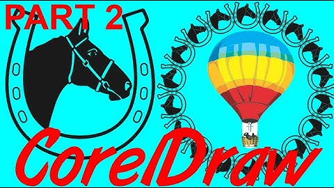 Corel Draw Tips & Tricks Clean up and change this HORSESHOE Part 2 Rotate twice
