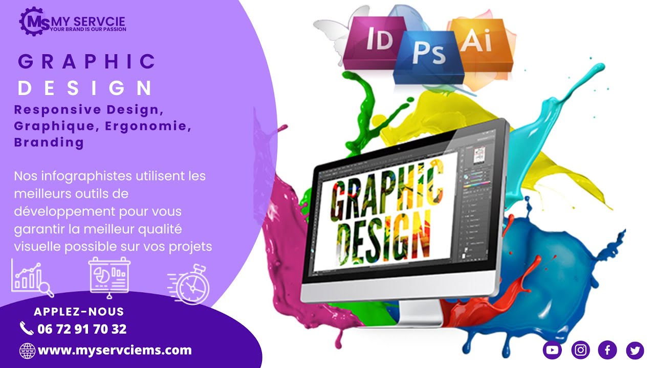 Création Graphic Design - YouTube
