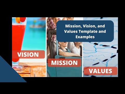 Mission, Vision, and Values Template and Examples