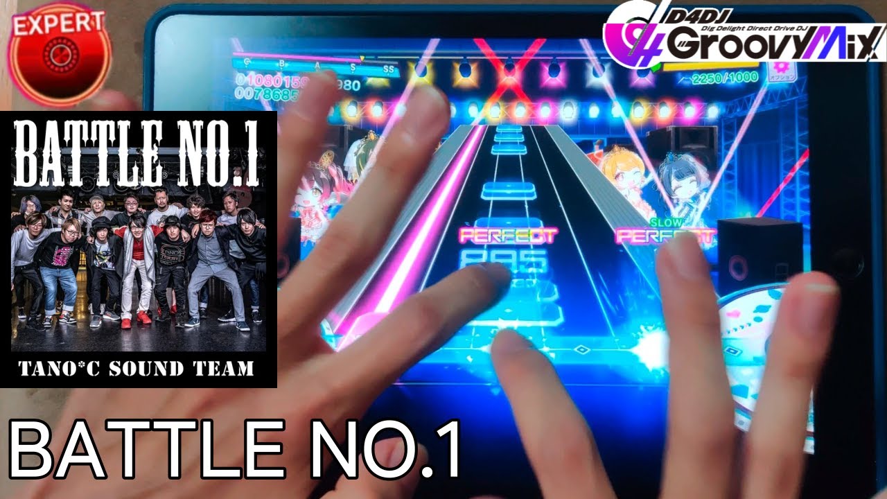 【D4DJ Groovy Mix】BATTLE NO.1 (EXPERT 14+) PFC [Hand Cam] - YouTube