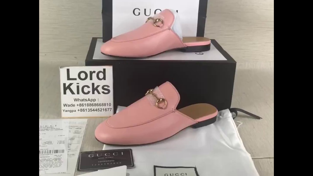 pink princetown gucci