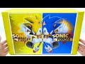 Sonic forces figure collection unboxing review  asmr sonic the hedgehog vs super sonic