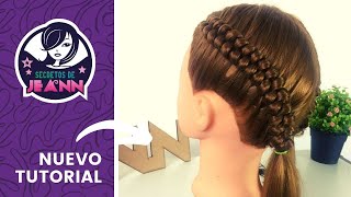 COMO HACER TRENZA ORUGA O INFINITA | Secretos de Jeann