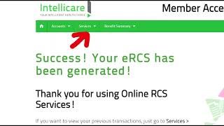 HOW TO GENERATE LOA (Letter of Authorization) FOR CONSULTATION - INTELLICARE HMO screenshot 1