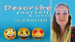 DESCRIBE YOURSELF (or others) in 3 words | English lesson